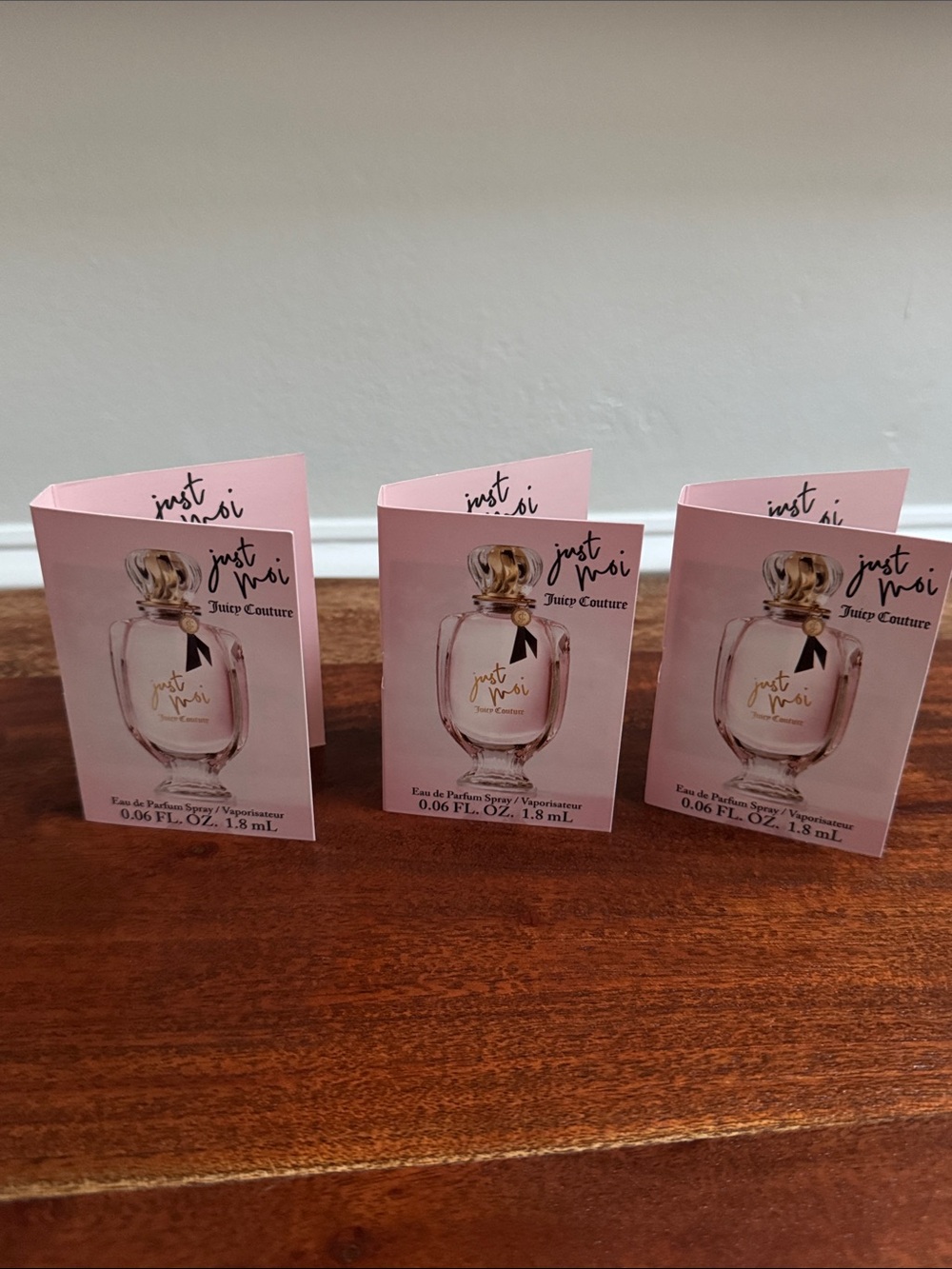 Lot of 3 Juicy Couture “Just Moi” samples